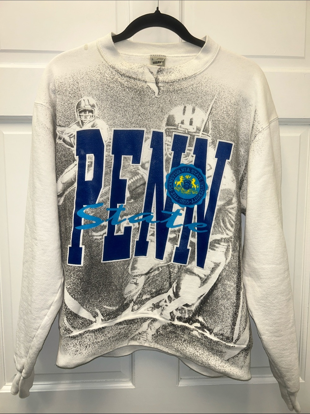 Vintage All Over Print Penn State University Football Unisex Sweatshirt 1990s